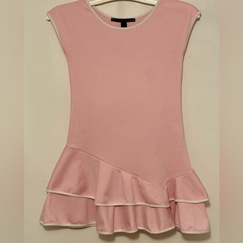 Pink Ruffled Kids Dress